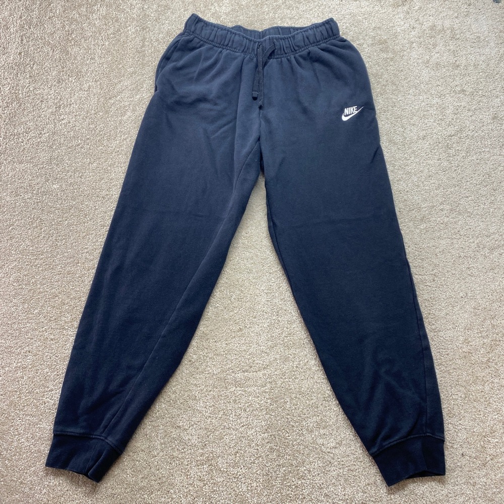Nike Jogger Sweatpants Mens Small Black Sportswear Club Fleece Pants